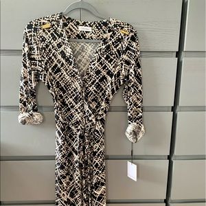 NWT Calvin Klein wrap dress, size 6, long sleeves, just below knee length